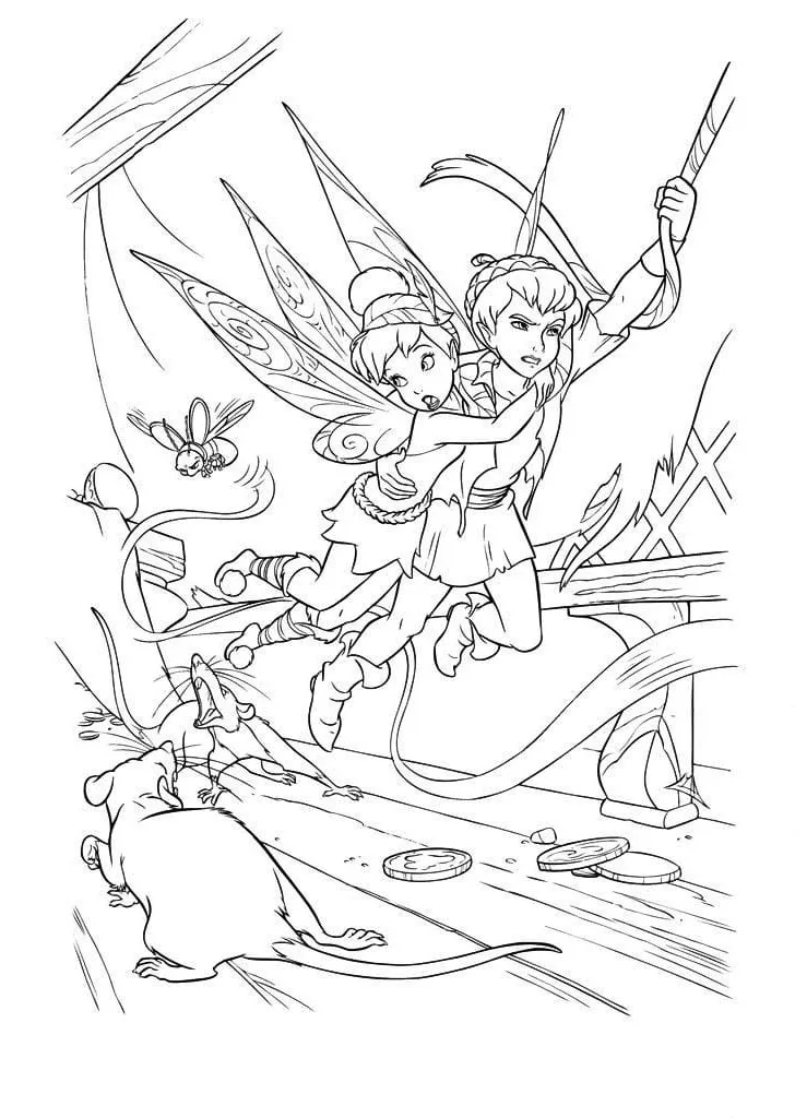 Dibujos para colorear e imprimir Tinker Bell