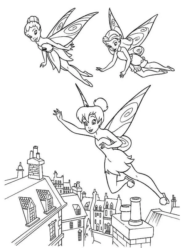 Dibujos para colorear e imprimir Tinker Bell