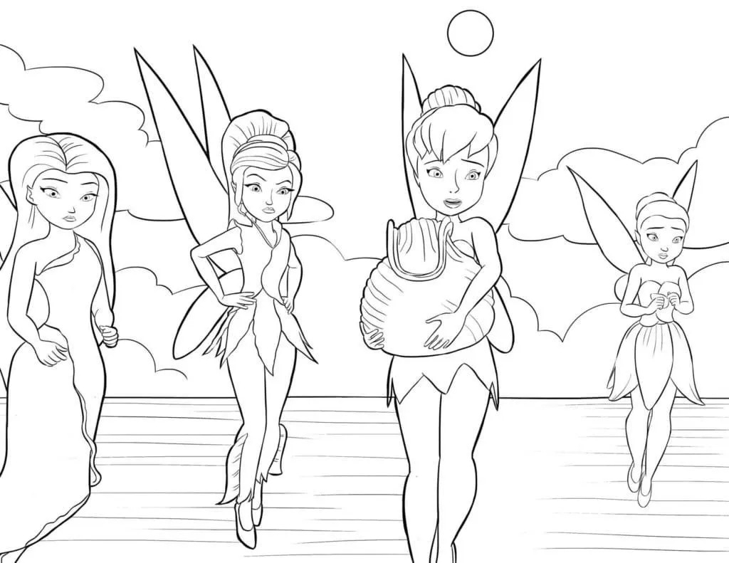 Dibujos para colorear e imprimir Tinker Bell