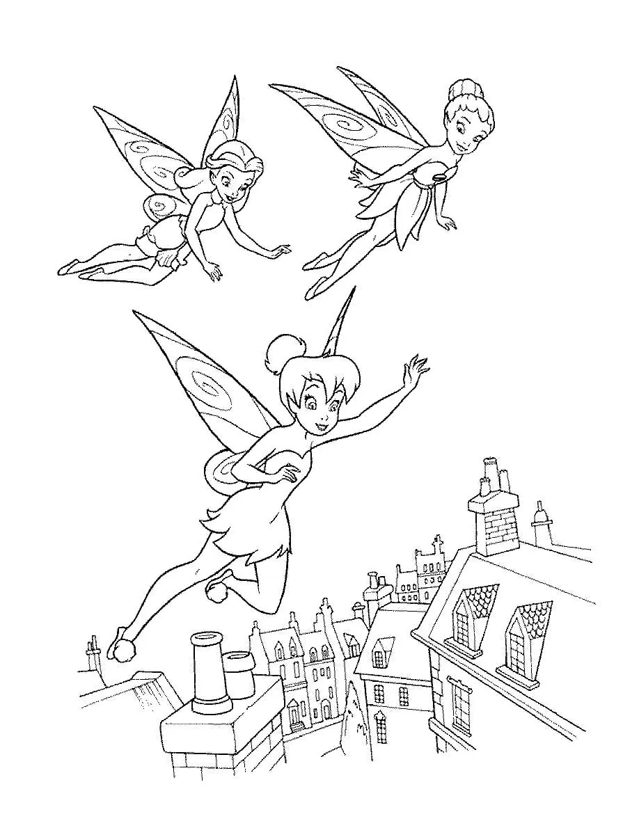 Dibujos para colorear e imprimir Tinker Bell