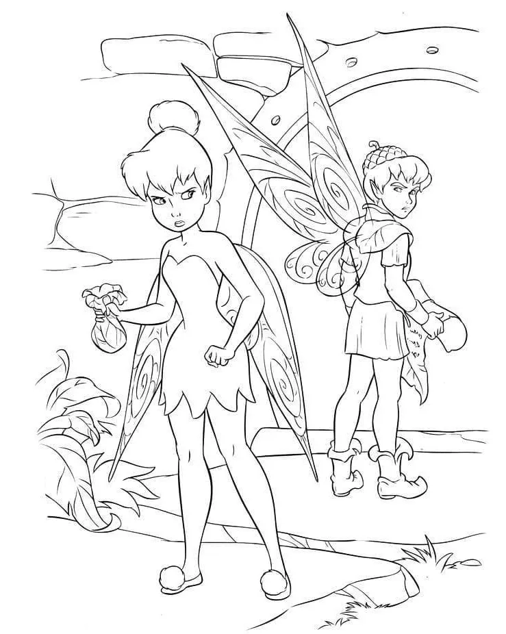 Dibujos para colorear e imprimir Tinker Bell