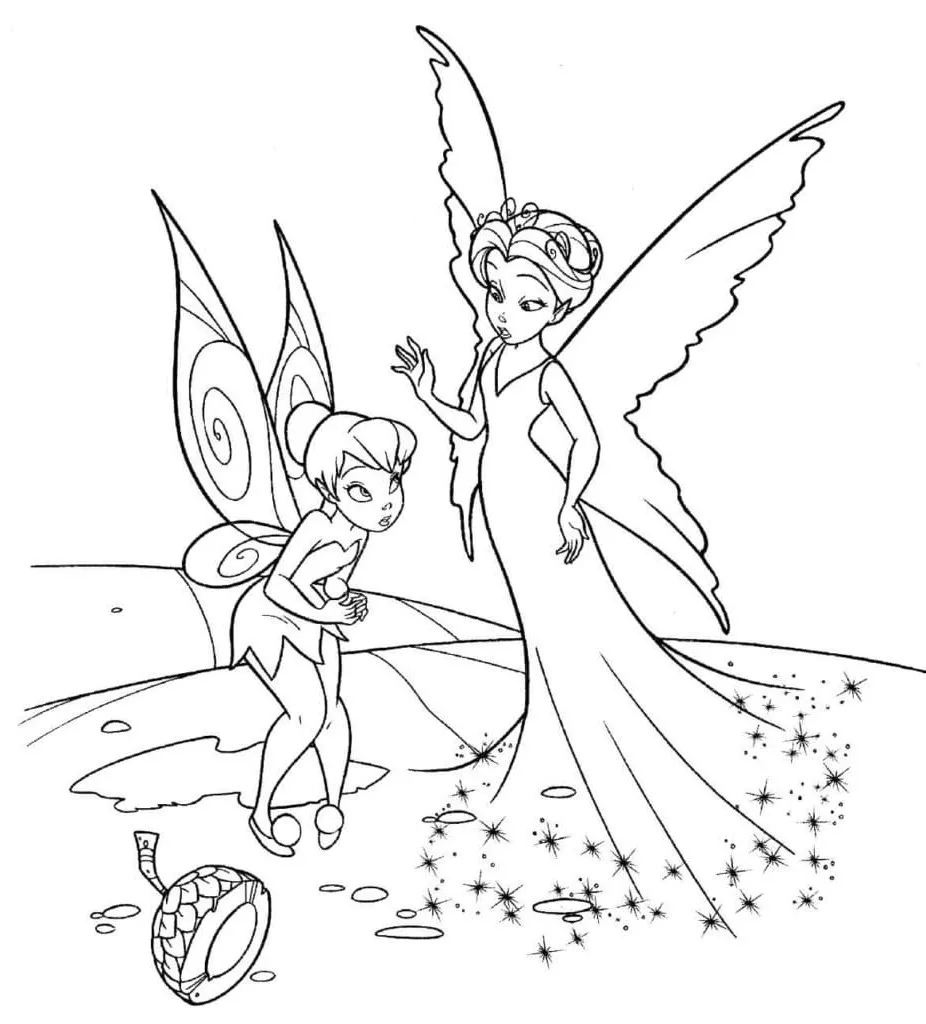 Dibujos para colorear e imprimir Tinker Bell