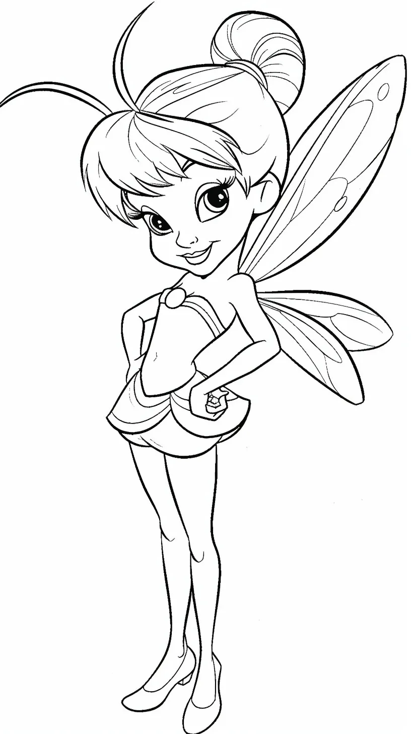 Dibujos para colorear e imprimir Tinker Bell