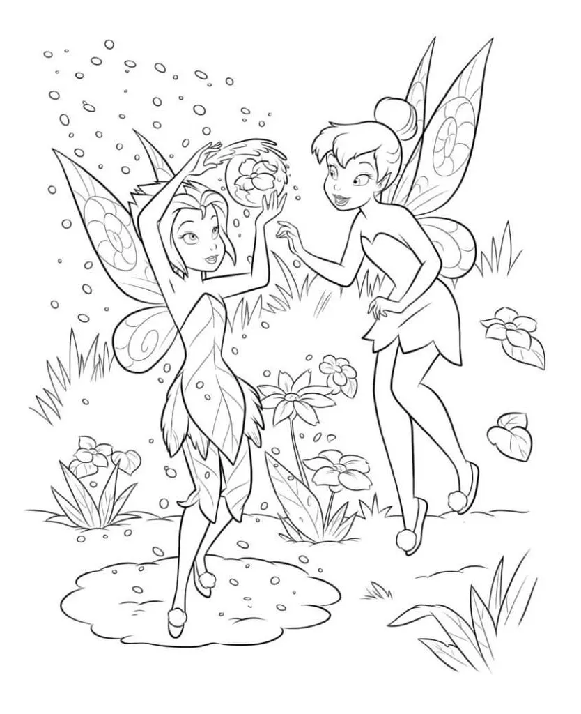 Dibujos para colorear e imprimir Tinker Bell