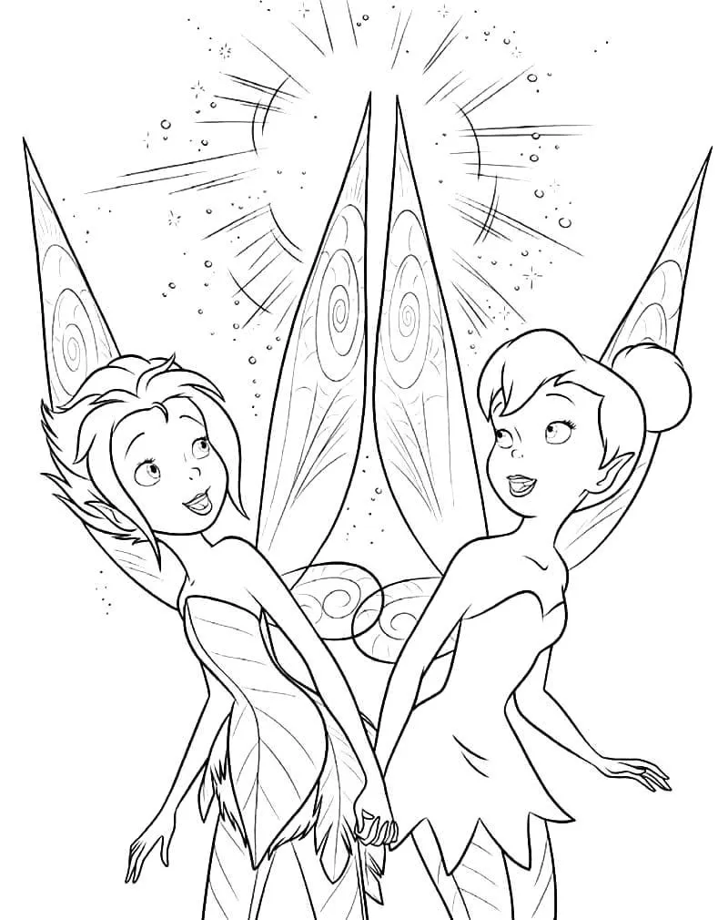 Dibujos para colorear e imprimir Tinker Bell