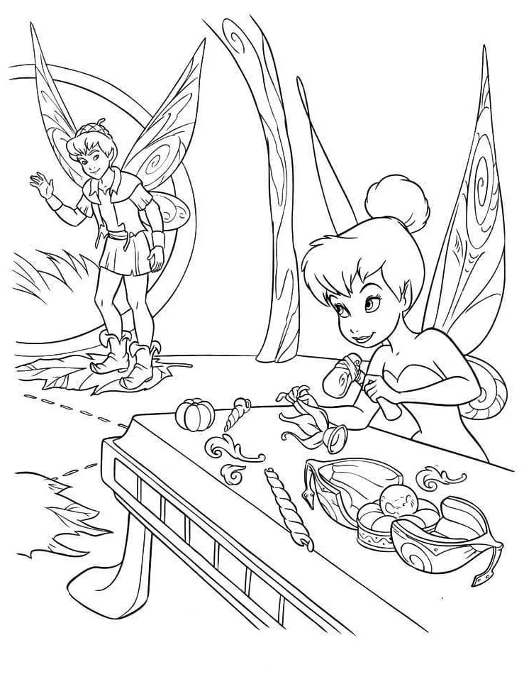 Dibujos para colorear e imprimir Tinker Bell