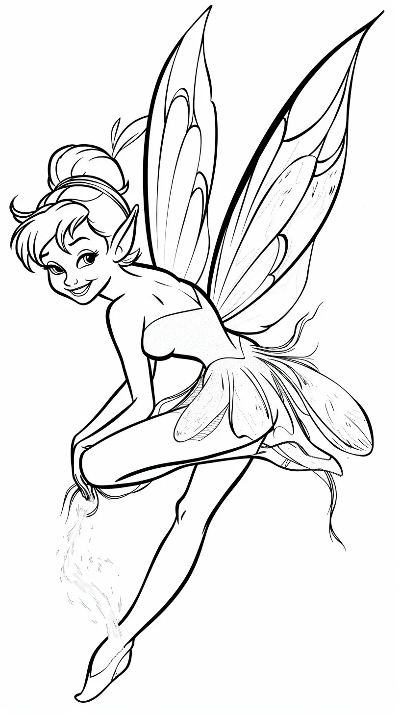 Dibujos para colorear e imprimir Tinker Bell