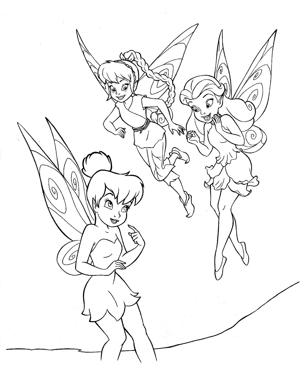 Dibujos para colorear e imprimir Tinker Bell