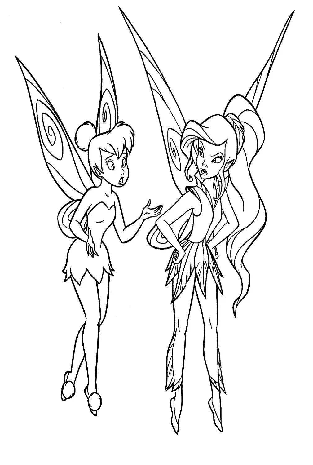 Dibujos para colorear e imprimir Tinker Bell