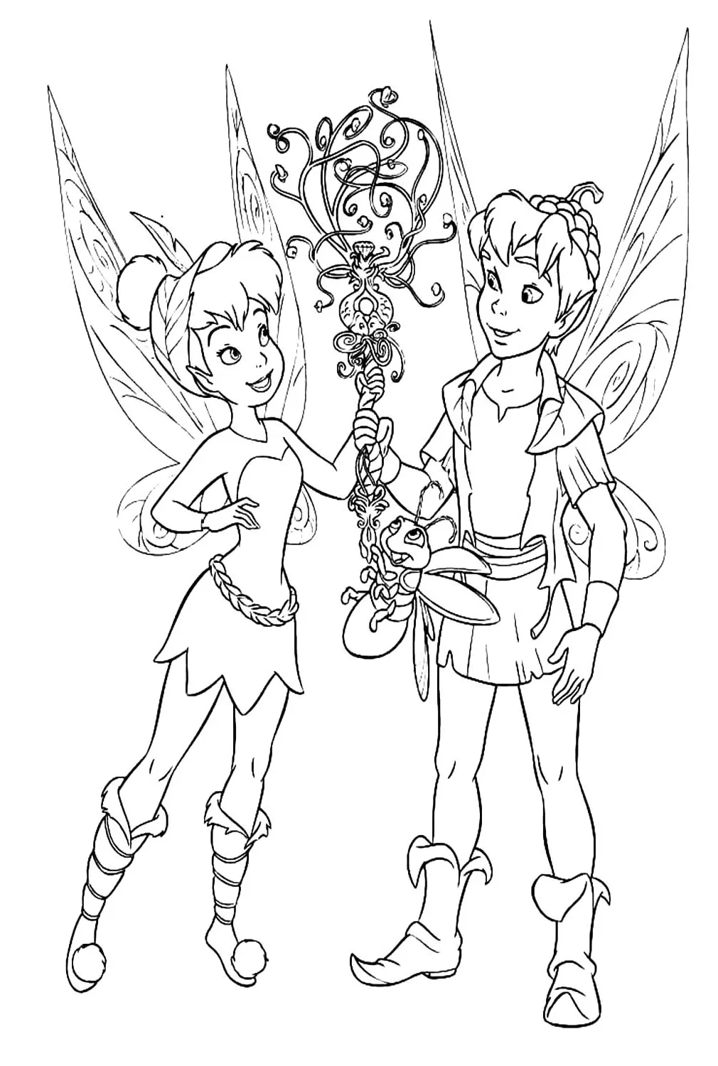 Dibujos para colorear e imprimir Tinker Bell