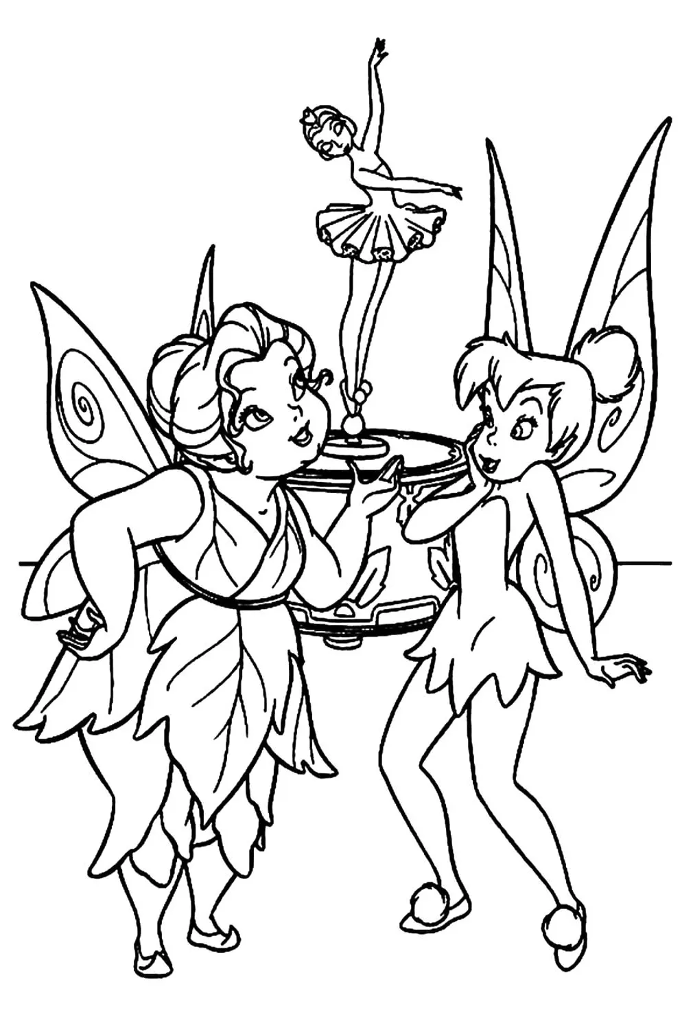 Dibujos para colorear e imprimir Tinker Bell