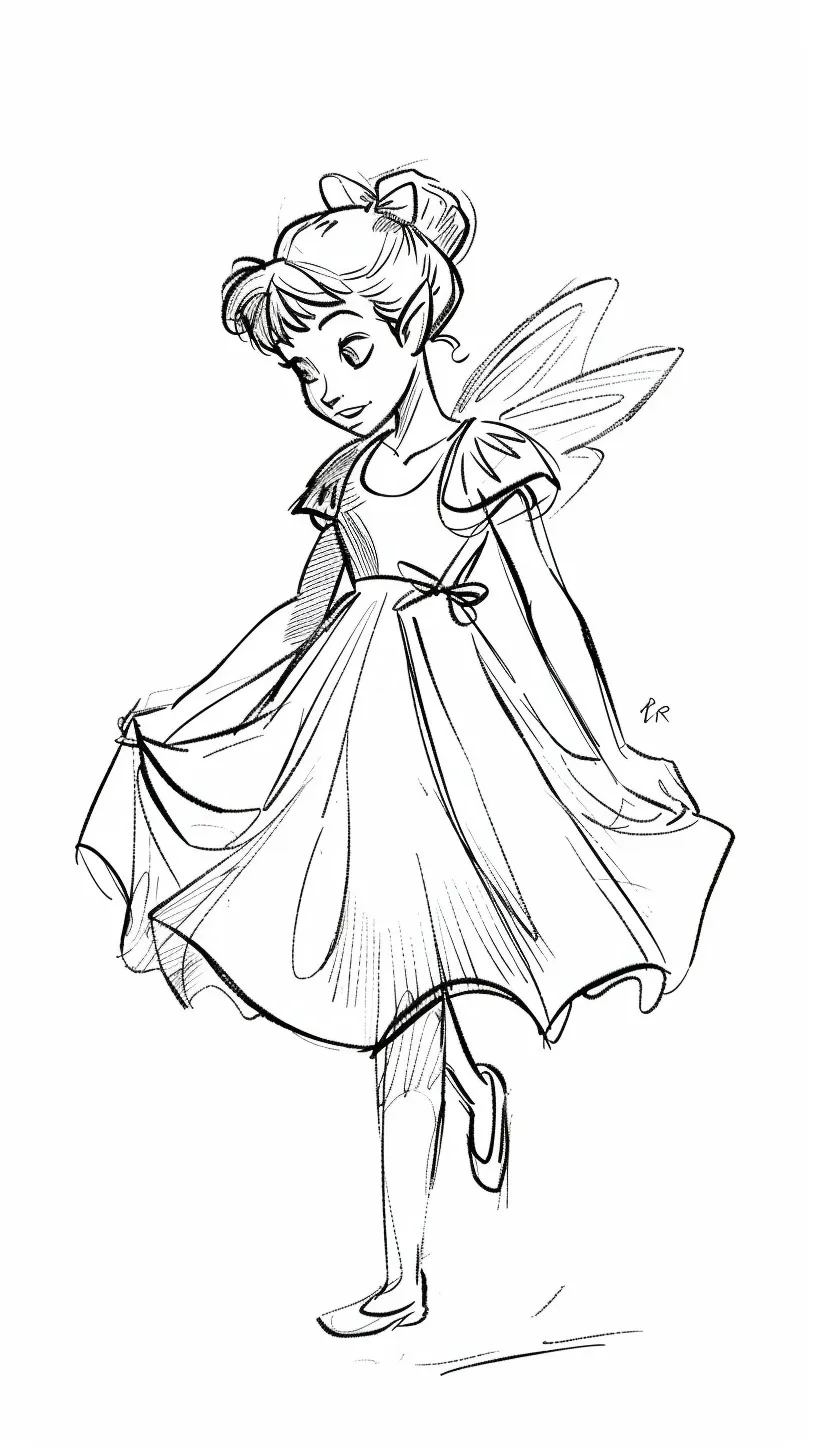 Dibujos para colorear e imprimir Tinker Bell