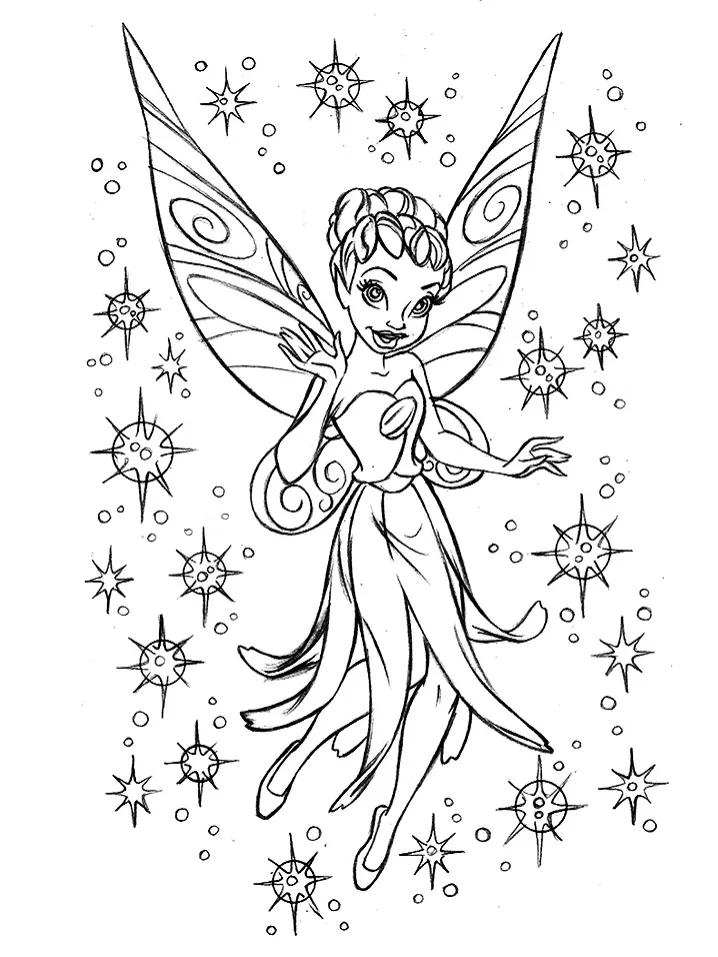 Dibujos para colorear e imprimir Tinker Bell