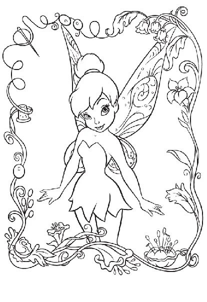 Dibujos para colorear e imprimir Tinker Bell