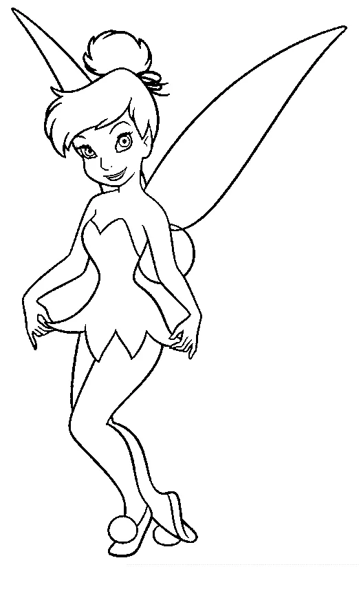 Dibujos para colorear e imprimir Tinker Bell