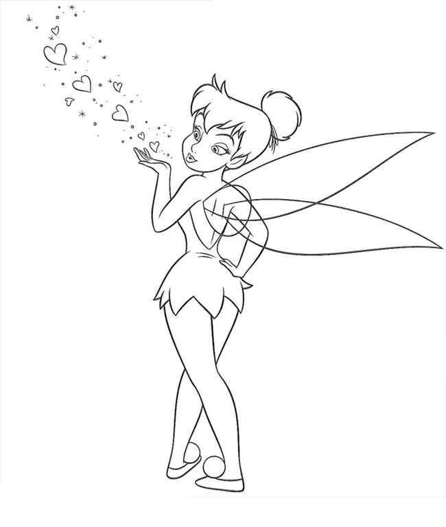 Dibujos para colorear e imprimir Tinker Bell