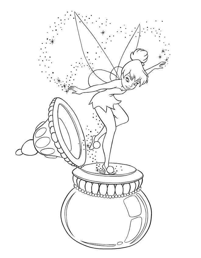 Dibujos para colorear e imprimir Tinker Bell