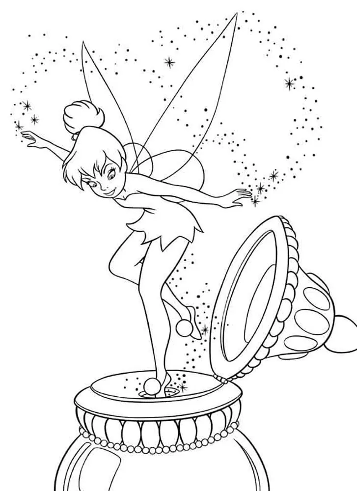 Dibujos para colorear e imprimir Tinker Bell