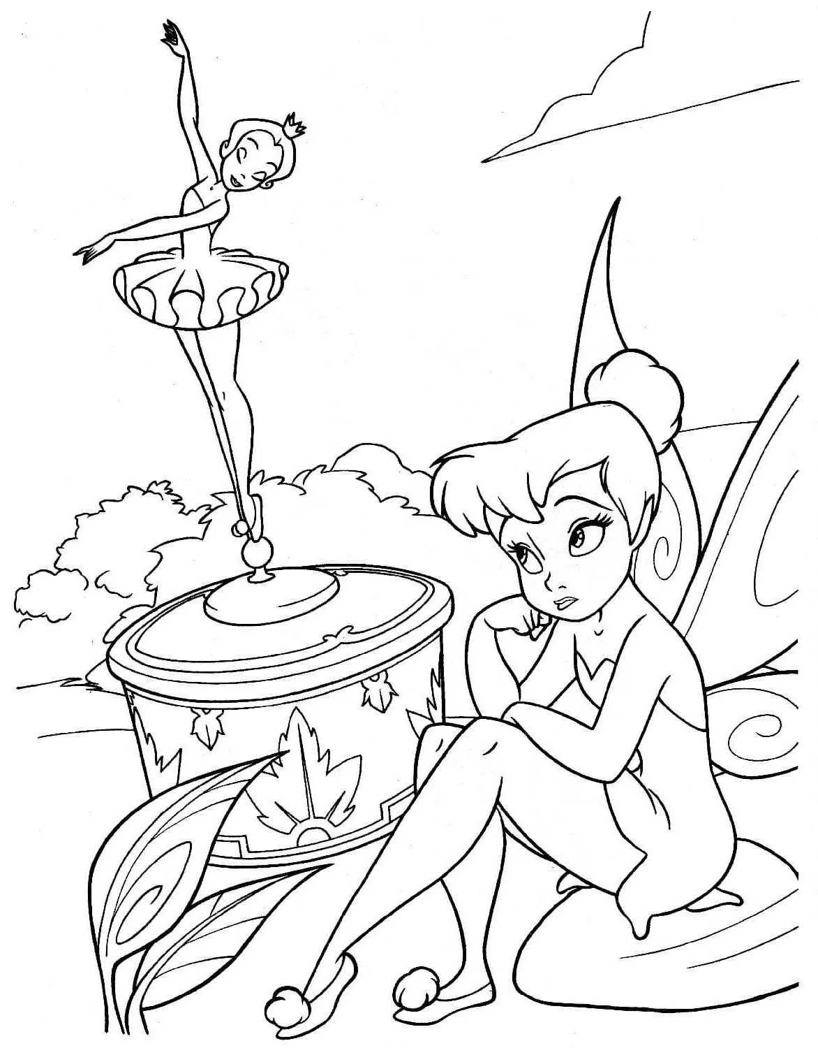 Dibujos para colorear e imprimir Tinker Bell