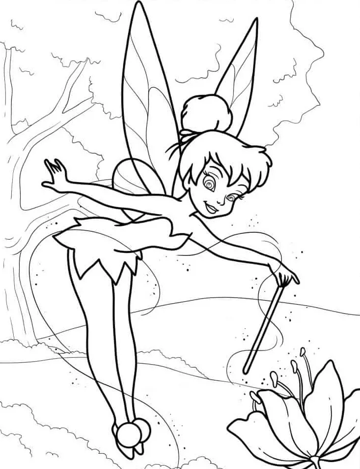 Dibujos para colorear e imprimir Tinker Bell