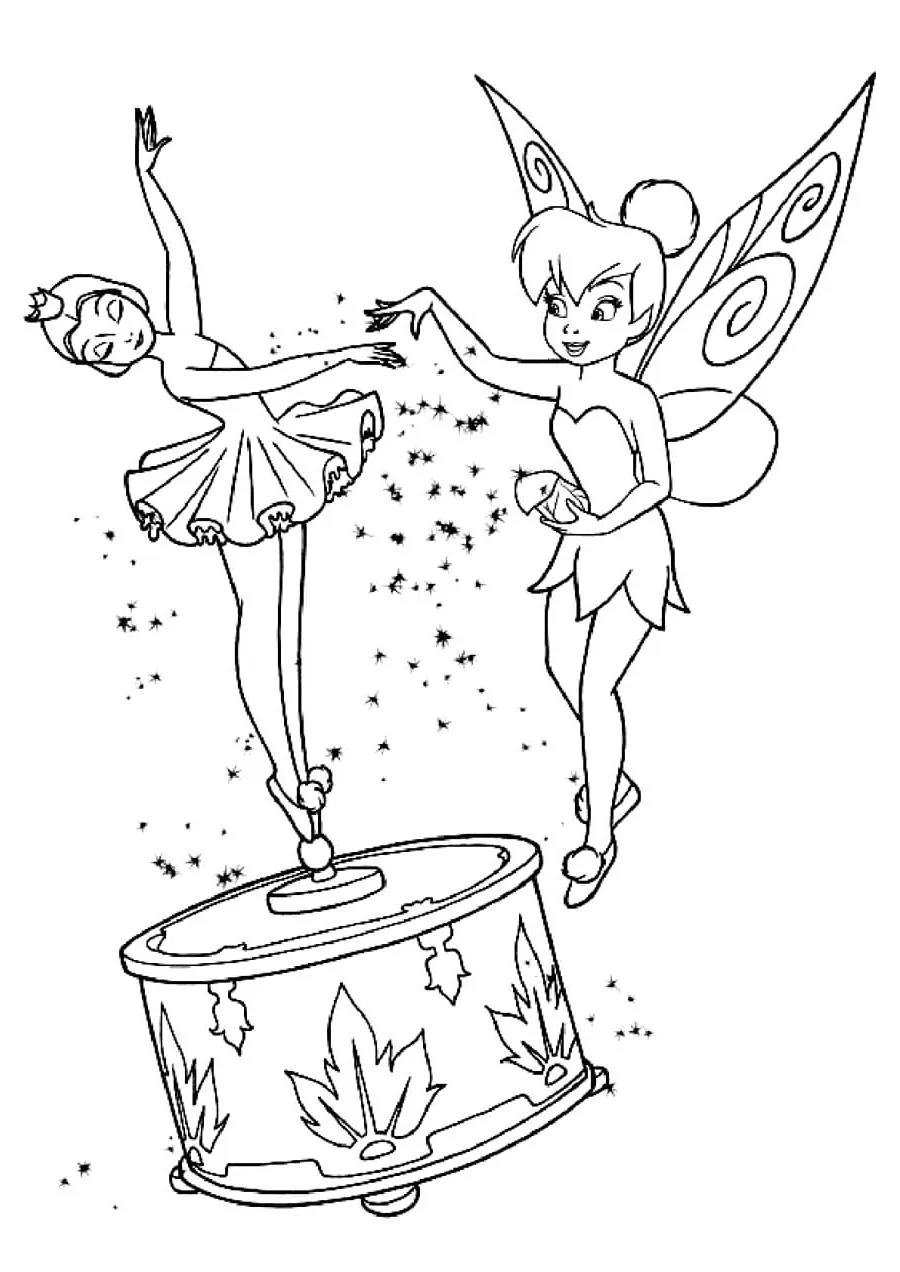 Dibujos para colorear e imprimir Tinker Bell