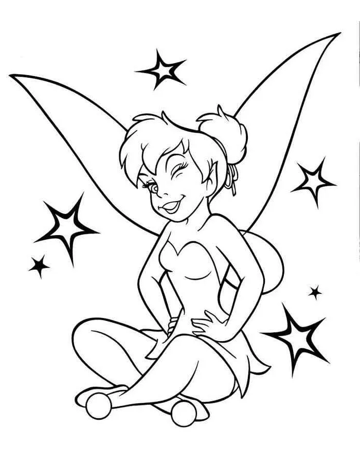 Dibujos para colorear e imprimir Tinker Bell