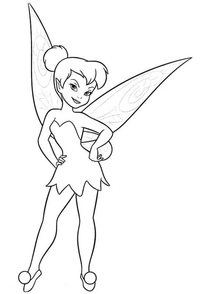 Dibujos para colorear e imprimir Tinker Bell