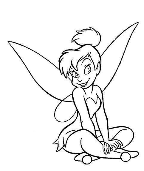 Tinker Bell coloring pages 4