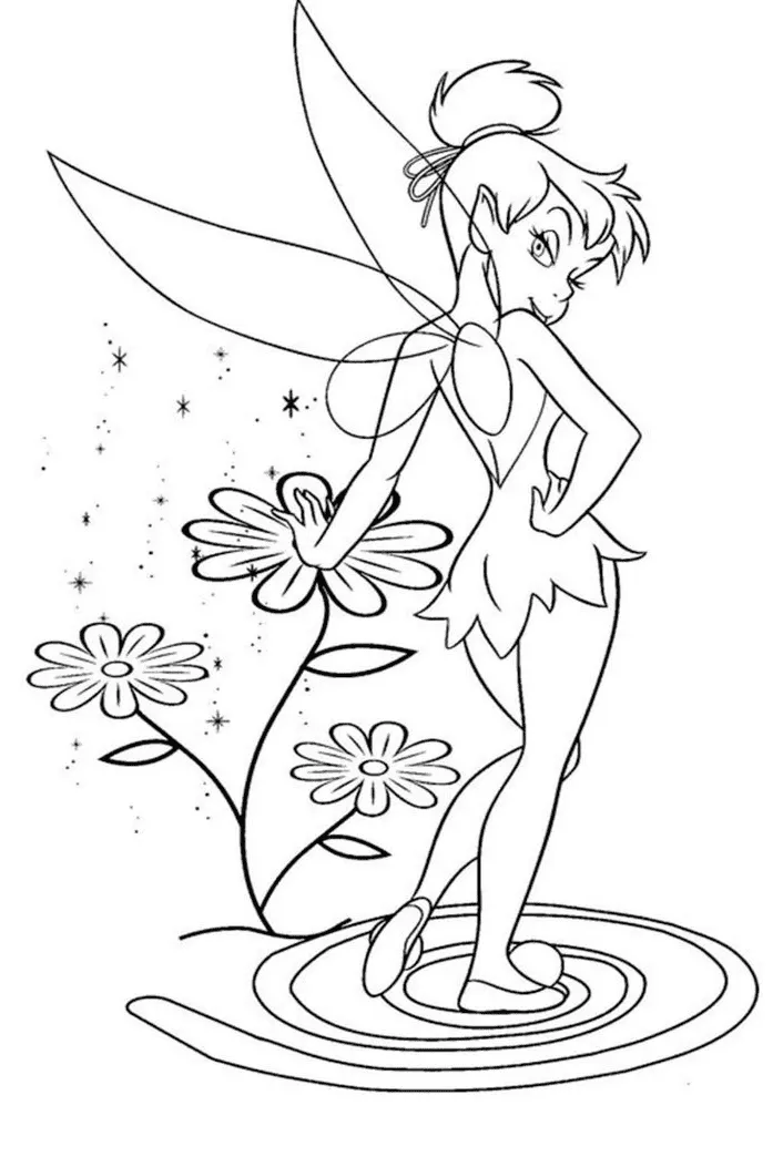 Dibujos para colorear e imprimir Tinker Bell