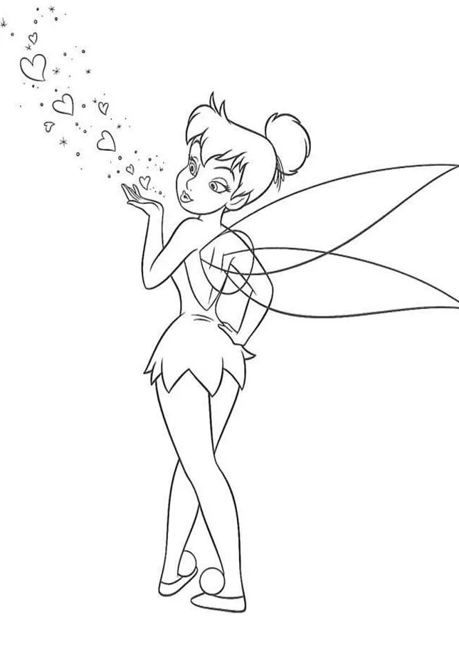 Dibujos para colorear e imprimir Tinker Bell