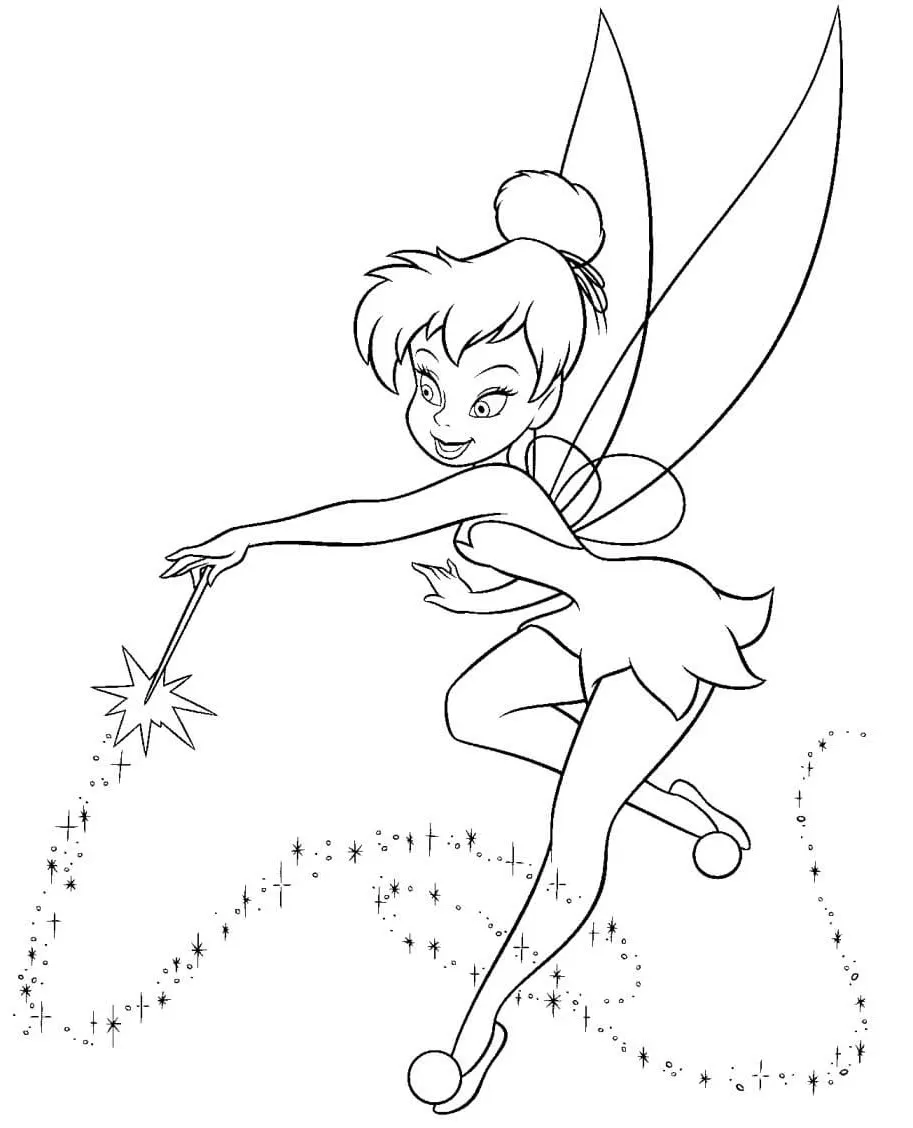 Dibujos para colorear e imprimir Tinker Bell