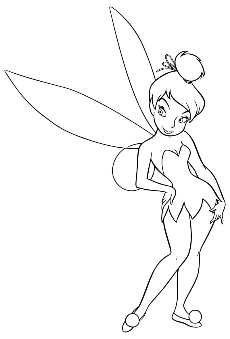 Dibujos para colorear e imprimir Tinker Bell