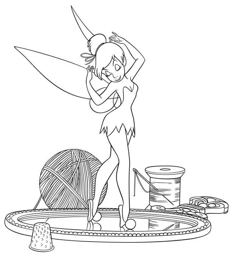 Dibujos para colorear e imprimir Tinker Bell