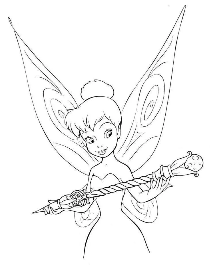 Dibujos para colorear e imprimir Tinker Bell