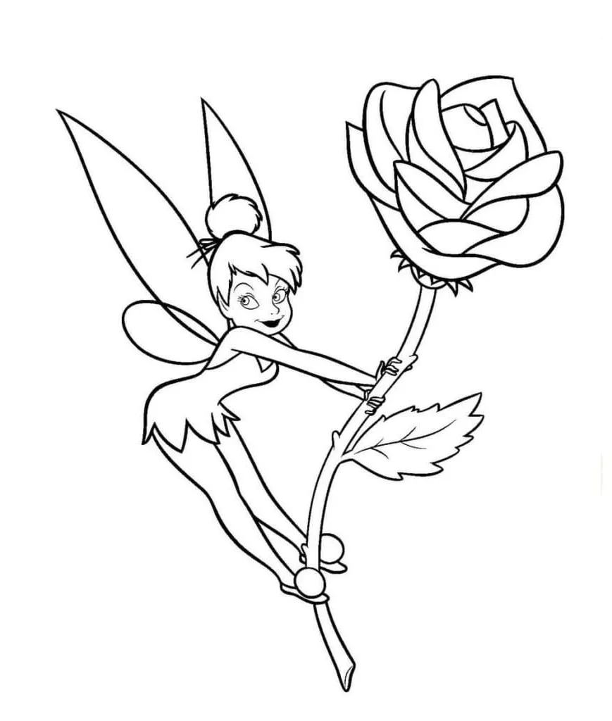 Dibujos para colorear e imprimir Tinker Bell