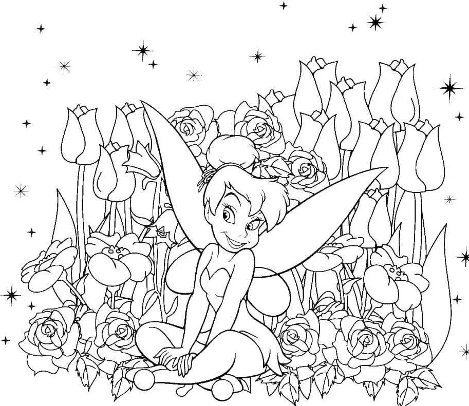 Dibujos para colorear e imprimir Tinker Bell