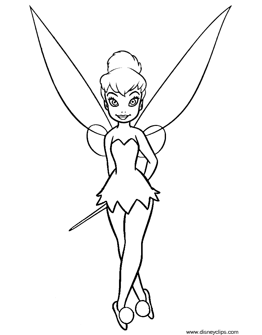 Dibujos para colorear e imprimir Tinker Bell