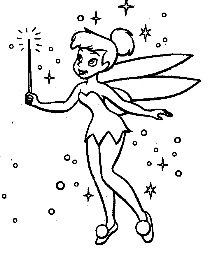 Dibujos para colorear e imprimir Tinker Bell