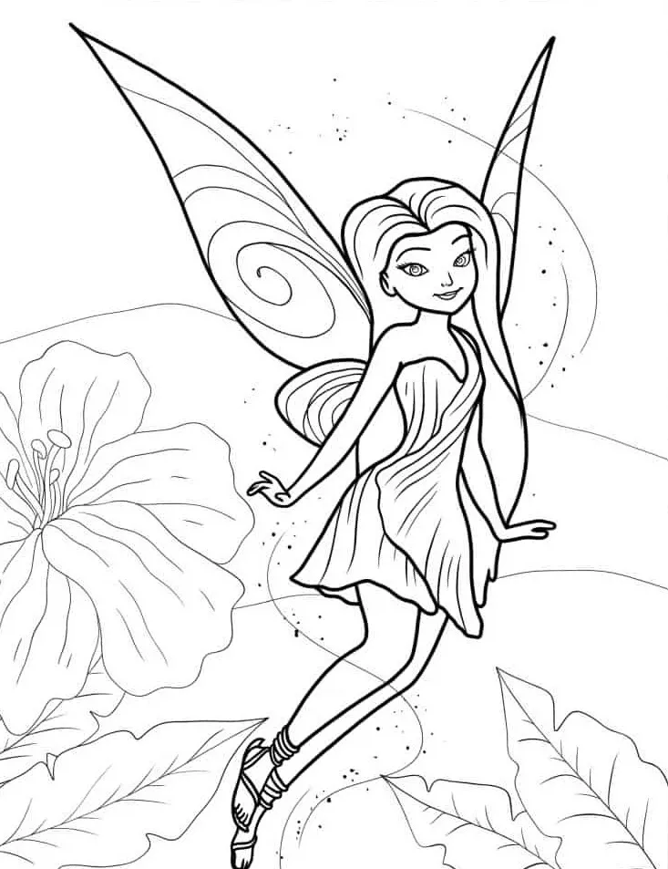 Dibujos para colorear e imprimir Tinker Bell