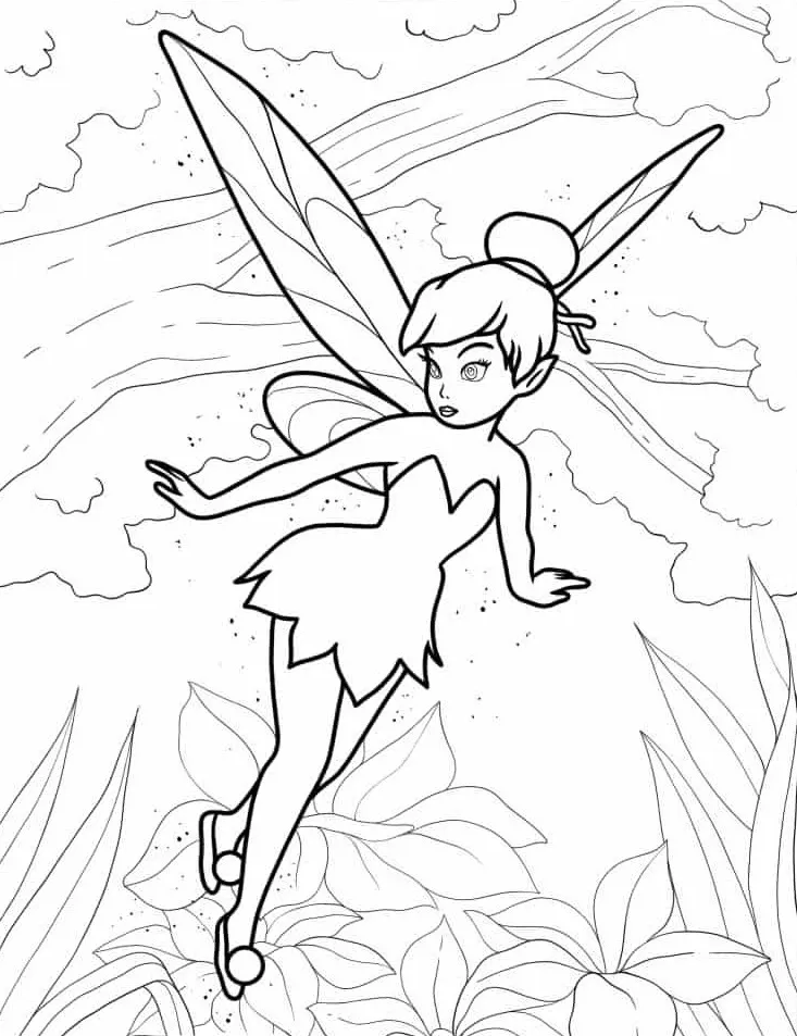 Dibujos para colorear e imprimir Tinker Bell