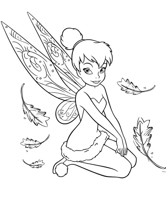 Dibujos para colorear e imprimir Tinker Bell