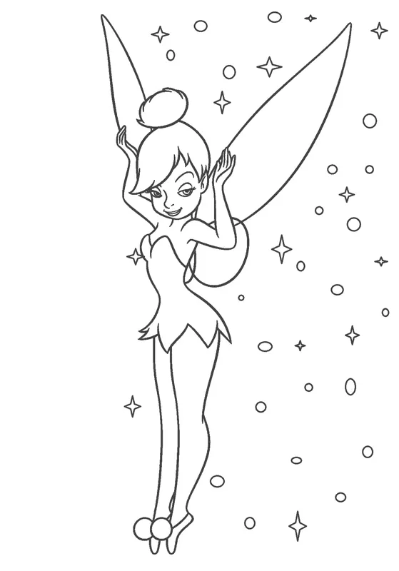 Dibujos para colorear e imprimir Tinker Bell