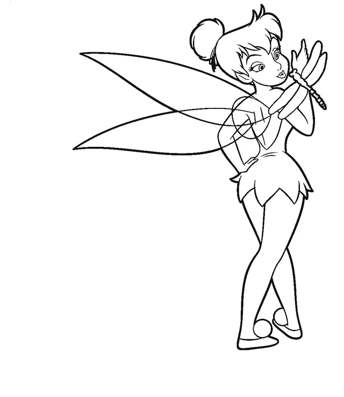 Dibujos para colorear e imprimir Tinker Bell