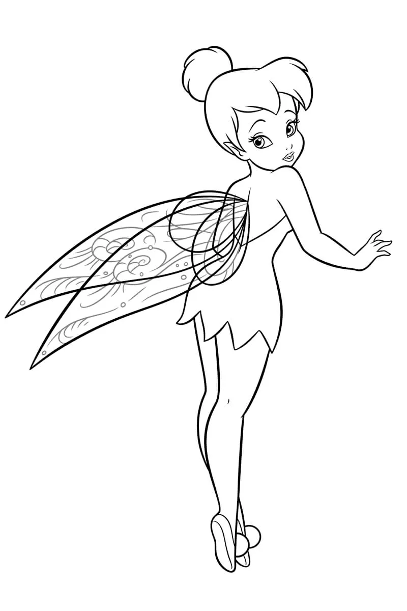 Dibujos para colorear e imprimir Tinker Bell