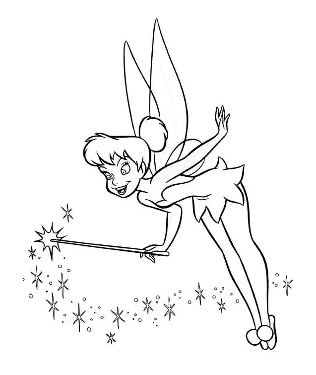 Dibujos para colorear e imprimir Tinker Bell