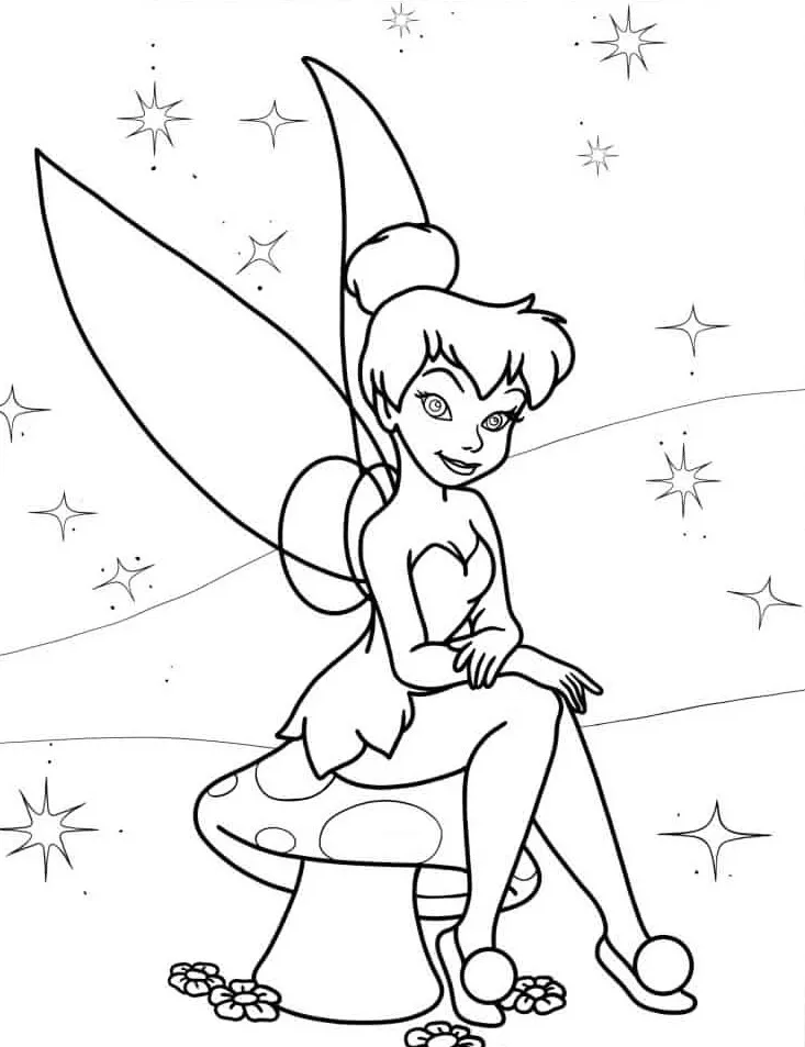 Dibujos para colorear e imprimir Tinker Bell