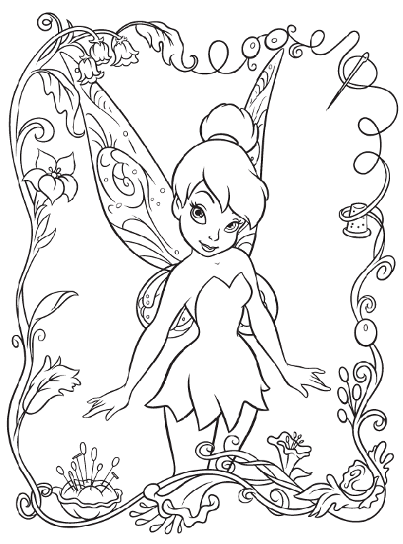 Dibujos para colorear e imprimir Tinker Bell