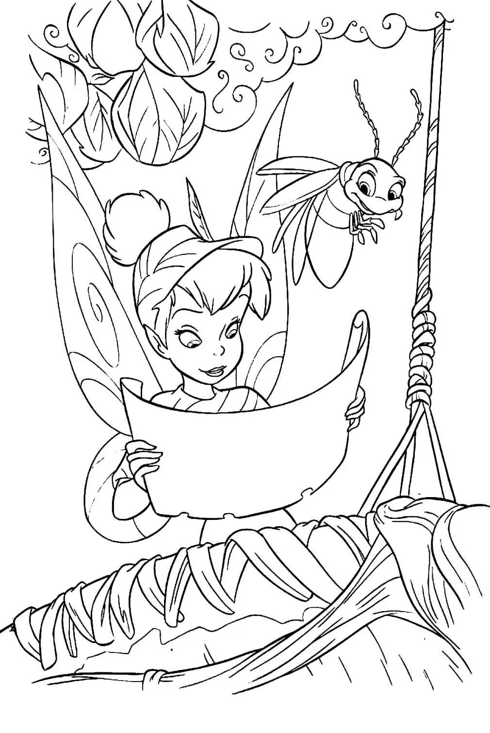 Dibujos para colorear e imprimir Tinker Bell