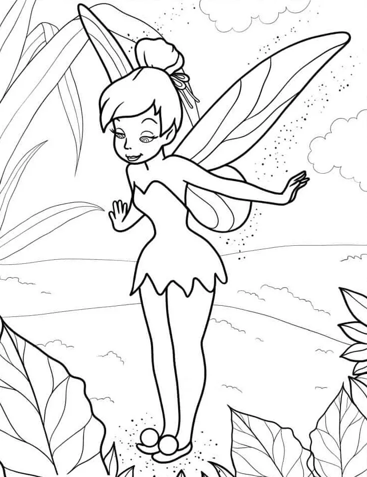 Dibujos para colorear e imprimir Tinker Bell