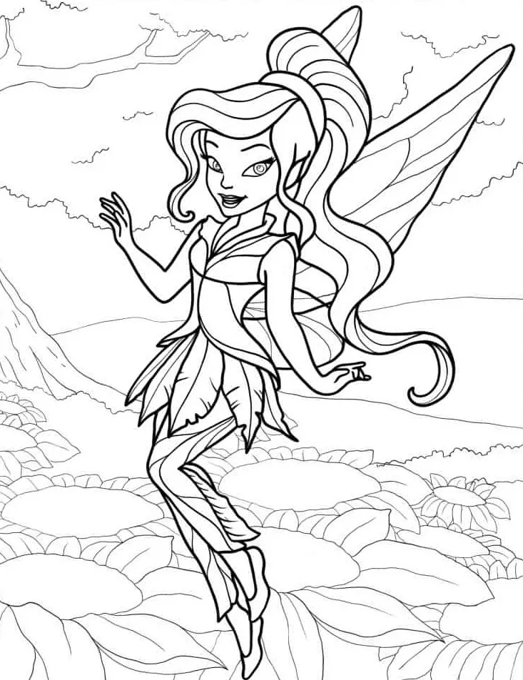 Dibujos para colorear e imprimir Tinker Bell